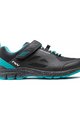 NORTHWAVE Cycling shoes - ESCAPE EVO LADY - black/turquoise