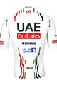 PISSEI Cycling short sleeve jersey - UAE TEAM EMIRATES OFFICIAL 2024 - white/red/black