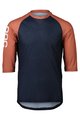 POC Cycling short sleeve jersey - MTB PURE 3/4 - blue/orange