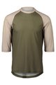 POC Cycling short sleeve jersey - MTB PURE 3/4  - green/beige