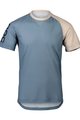 POC Cycling short sleeve jersey - MTB PURE - beige/blue