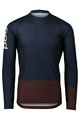 POC Cycling summer long sleeve jersey - MTB PURE - bordeaux/blue