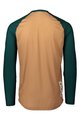 POC Cycling summer long sleeve jersey - MTB PURE - green/brown