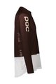 POC Cycling summer long sleeve jersey - MTB PURE - brown/white