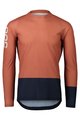 POC Cycling summer long sleeve jersey - MTB PURE - orange/blue