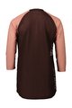 POC Cycling short sleeve jersey - MTB PURE 3/4 LADY - brown/pink