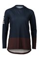 POC Cycling summer long sleeve jersey - MTB PURE LADY - brown/blue