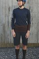 POC Cycling summer long sleeve jersey - MTB PURE LADY - brown/blue