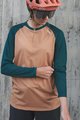 POC Cycling summer long sleeve jersey - MTB PURE LADY - green/brown