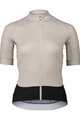 POC Cycling short sleeve jersey - ESSENTIAL ROAD LADY - black/beige