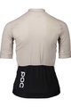 POC Cycling short sleeve jersey - ESSENTIAL ROAD LADY - black/beige