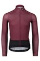 POC Cycling summer long sleeve jersey - ESSSENTIAL ROAD - black/bordeaux