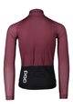 POC Cycling summer long sleeve jersey - ESSSENTIAL ROAD - black/bordeaux