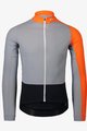 POC Cycling winter long sleeve jersey - ESSENTIAL ROAD MID - black/orange/grey
