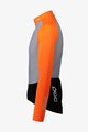 POC Cycling winter long sleeve jersey - ESSENTIAL ROAD MID - black/orange/grey