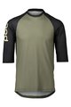 POC Cycling short sleeve jersey - MTB PURE 3/4 - black/green