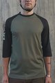 POC Cycling short sleeve jersey - MTB PURE 3/4 - black/green