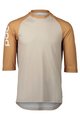 POC Cycling short sleeve jersey - MTB PURE 3/4 - brown/beige