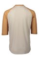 POC Cycling short sleeve jersey - MTB PURE 3/4 - brown/beige