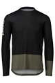 POC Cycling summer long sleeve jersey - MTB PURE - green/black