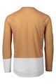 POC Cycling summer long sleeve jersey - MTB PURE - white/brown