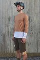 POC Cycling summer long sleeve jersey - MTB PURE - white/brown