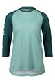 POC Cycling short sleeve jersey - MTB PURE 3/4 LADY - blue/light blue