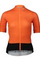 POC Cycling short sleeve jersey - ESSENTIAL ROAD LADY - orange/black