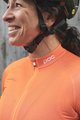 POC Cycling short sleeve jersey - ESSENTIAL ROAD LADY - orange/black