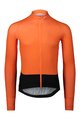 POC Cycling summer long sleeve jersey - ESSENTIAL ROAD - orange/black