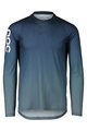 POC Cycling summer long sleeve jersey - MTB LITE - blue