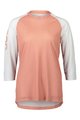 POC Cycling short sleeve jersey - MTB PURE 3/4 LADY - white/pink