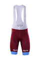 BONAVELO Cycling bib shorts - KATUSHA 2017 - bordeaux