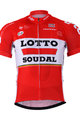 Cycling short sleeve jersey - LOTTO 2017 - red/white