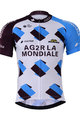 Cycling short sleeve jersey - AG2R 2017 - white/light blue/black