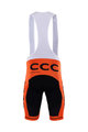 BONAVELO Cycling bib shorts - CCC RENO 2017 - orange/black