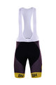 BONAVELO Cycling bib shorts - DIRECT ENERGIE 2017 - yellow/black