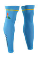 BONAVELO Cycling leg warmers - ASTANA 2018 - light blue