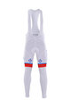 Cycling long bib trousers - FDJ 2017 WINTER - white