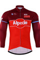 Cycling winter long sleeve jersey - KATUSHA 2017 WINTER - bordeaux/red