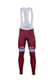 Cycling long bib trousers - KATUSHA 2017 WINTER - bordeaux