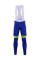 Cycling long bib trousers - LAMPRE 2017 WINTER - blue