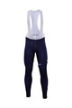 Cycling long bib trousers - MOVISTAR 2017 WINTER - blue