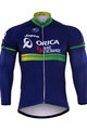 Cycling winter long sleeve jersey - ORICA 2017 WINTER - blue