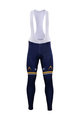 Cycling long bib trousers - AQUA BLUE 2017 WNT - gold/blue