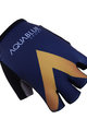Cycling fingerless gloves - AQUA BLUE 2017 - gold/blue