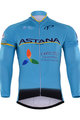 Cycling summer long sleeve jersey - ASTANA 2017 SUMMER - light blue