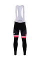 Cycling long bib trousers - TREK 2017 WINTER - black/pink