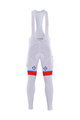 BONAVELO Cycling long bib trousers - FDJ 2017 SUMMER - white/red