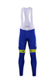 Cycling long bib trousers - LAMPRE 2017 SUMMER - blue/yellow
